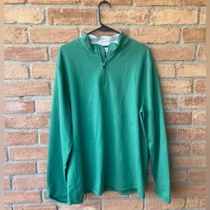 J. Crew Factory Men's Green Zip-Up Sweater